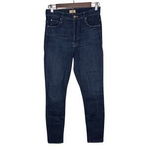 MOTHER High Waist Stunner Ankle in Clean Sweep | Skinny | Dark Wash | Size 26